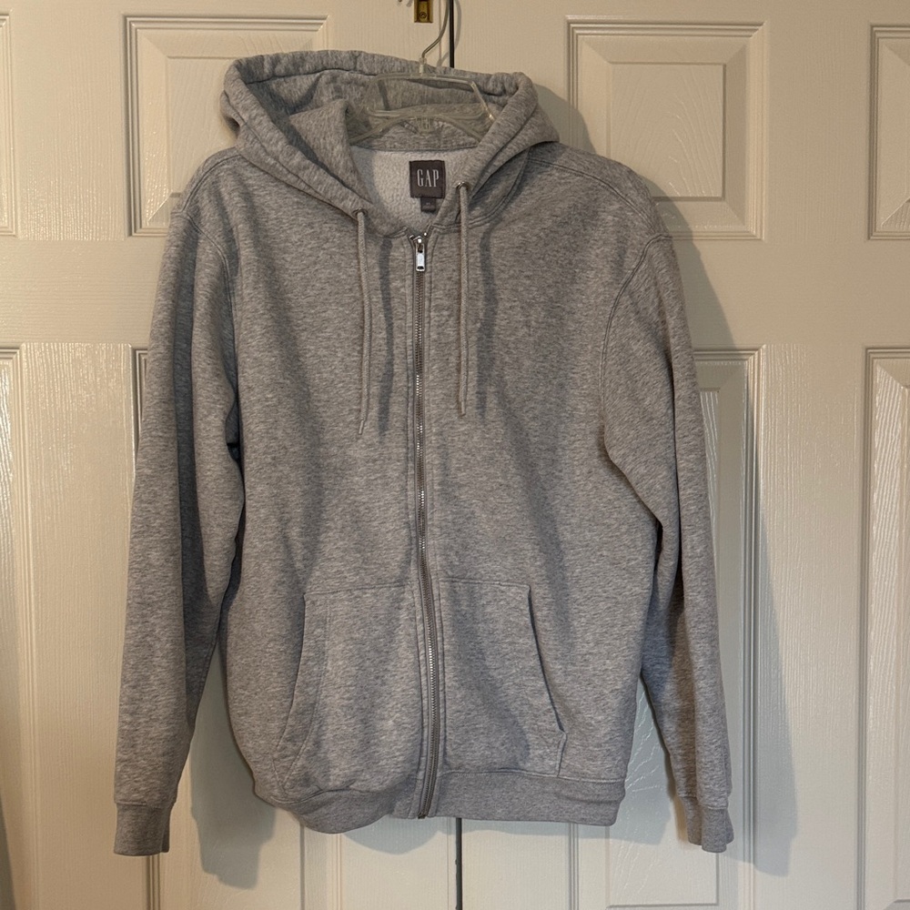 GAP Men's Zip-Up Gray Sweater